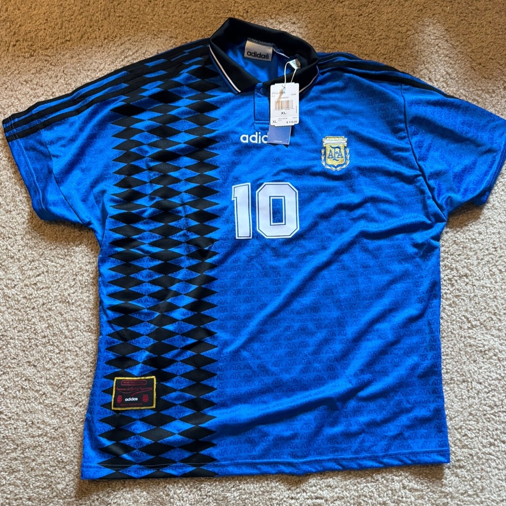 Brand New Adidas Argentina 1994 Away Jersey mens Size 2XL New with Tags IS0266